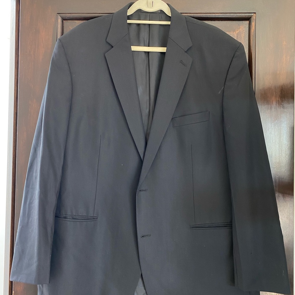 Black Calvin Klein Suit, blazer and pants XL